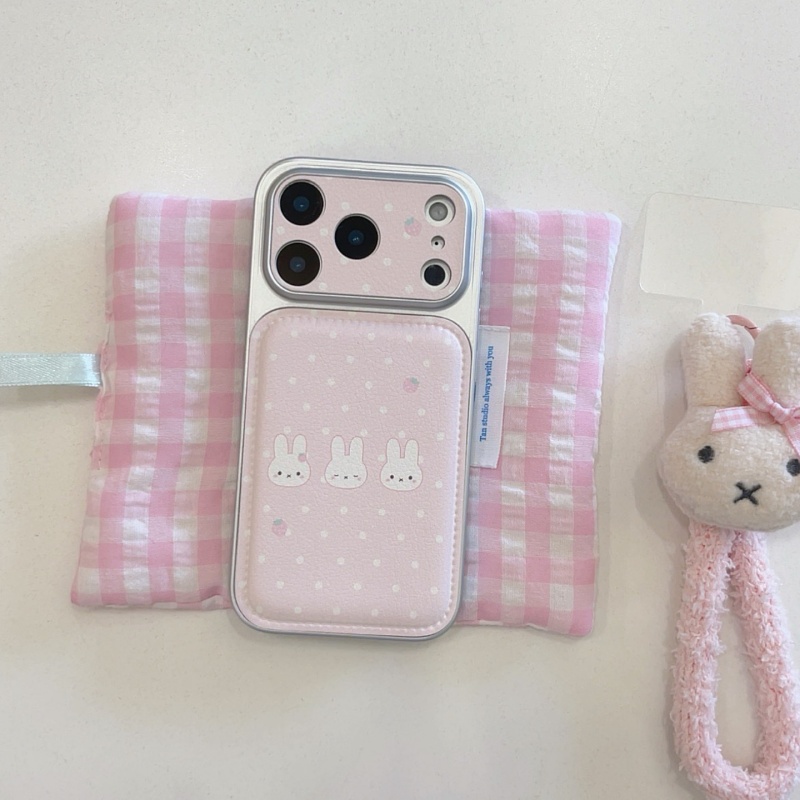 Cute strawberry Cartoon Miffy  - Cute Cartoon Wrist Strap Silicone Case ulasan dan harga